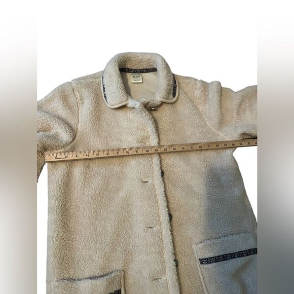 BLAIR SHERPA WESTERN COAT IN COLOR CREAM/LIGHT TAN WOMENS SIZE MEDIUM - Picture 12 of 12